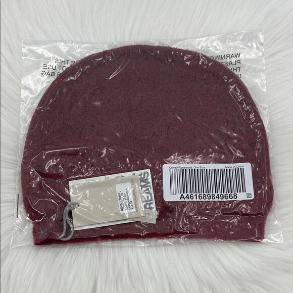 Barefoot Dreams Women\'s CozyChic Lite Confetti Beanie - Crimson-Rosewood - NWT main image 4